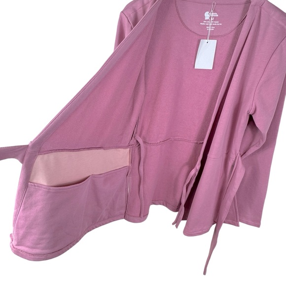 NWT Spoonie Threads French Terry Chemo Post-Surgery Access Wrap Top Women's M - Picture 10 of 14